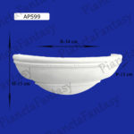 APPLIQUE ART-AP599 DA PARETE IN GESSO CERAMICO