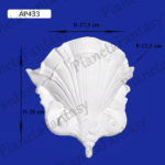 APPLIQUE DA PARETE IN GESSO CERAMICO ART-AP433