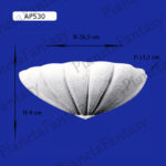 APPLIQUE DA PARETE IN GESSO CERAMICO ART-AP530