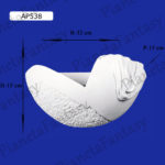 APPLIQUE DA PARETE IN GESSO CERAMICO ART-AP538