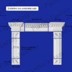 RIVESTIMENTO PER CAMINO IN GESSO CERAMICO DA ASSEMBLARE