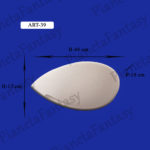 APPLIQUE ART-39 DA PARETE IN GESSO CERAMICO