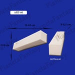 APPLIQUE ART-60 DA PARETE IN GESSO CERAMICO