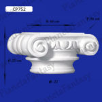 CAPITELLO IN GESSO CERAMICO ART-CP752