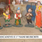 STATUE BIANCANEVE E I 7 NANI MUSICISTI 50CM IN CEMENTO NO PIETRA ART-1115