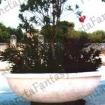VASO PORTAFIORI ART-559 BOCCIARDATO IN CEMENTO NO PIETRA
