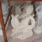 STATUA ART-1201/S PUTTO CON DELFINO IN CEMENTO NO PIETRA
