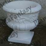 VASO PORTAFIORI ART-0433 DUCALE PIETRA LISCIO IN CEMENTO NO PIETRA