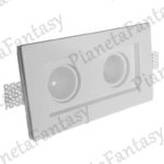 PORTA FARETTO ART-PF8D DOPPIO IN GESSO CERAMICO PER LAMPADINE LED