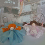 Bambolina handmade bomboniera idea regalo rosa celeste