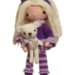 Bambola Amigurumi Febbraio Orsetto Crochet Handmade Doll