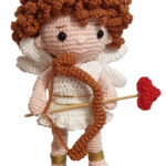 Bambola Amigurumi Cupido San Valentino Bambolina Crochet Handmade Doll