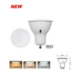 LAMPADA LED GU10 8.5W CON SWITCH 3 COLORI