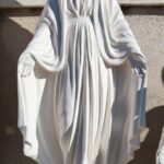 STATUA SACRA MADONNA IMMACOLATA IN POLVERE DI MARMO NO PIETRA