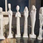 SFINGI STILE TOSCANO IN RESINA DI GESSO