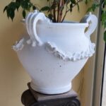 VASO PORTAFIORI ART- VS013 TRA MANICI POLVERE DI MARMO E CEMENTO NO PIETRA